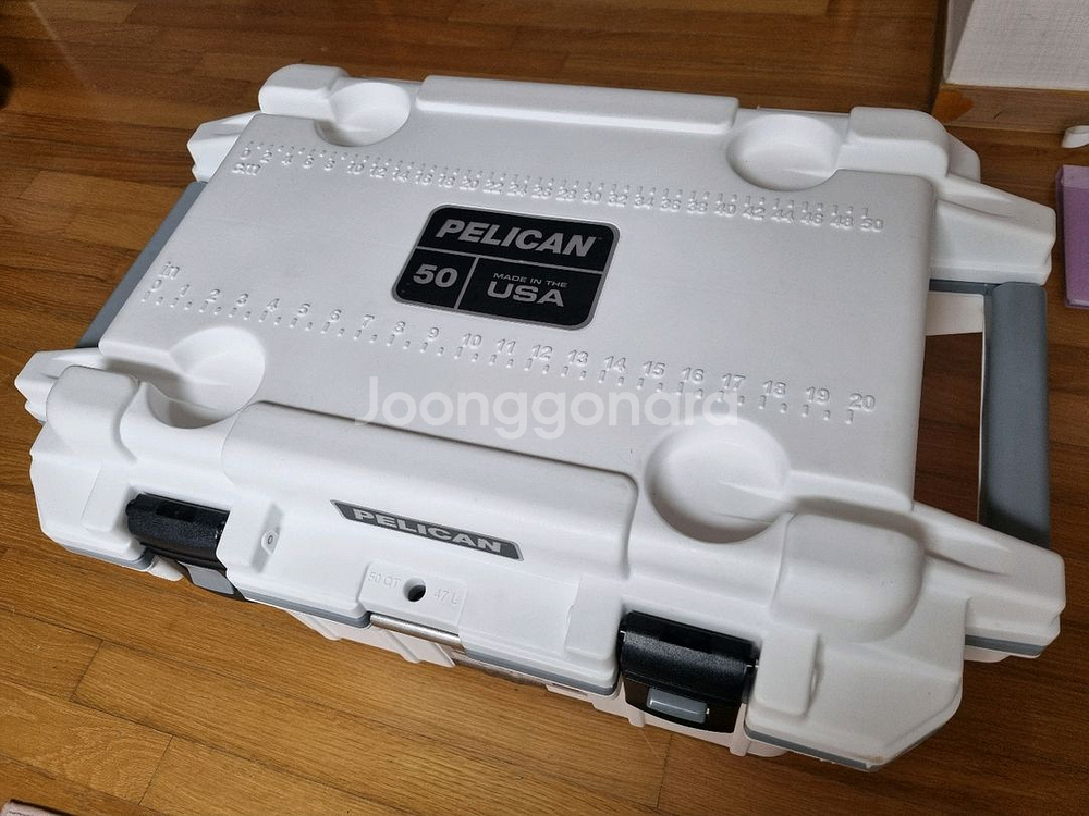펠리칸케이스 흰색 아이스박스 쿨러 50QT 47리터--3