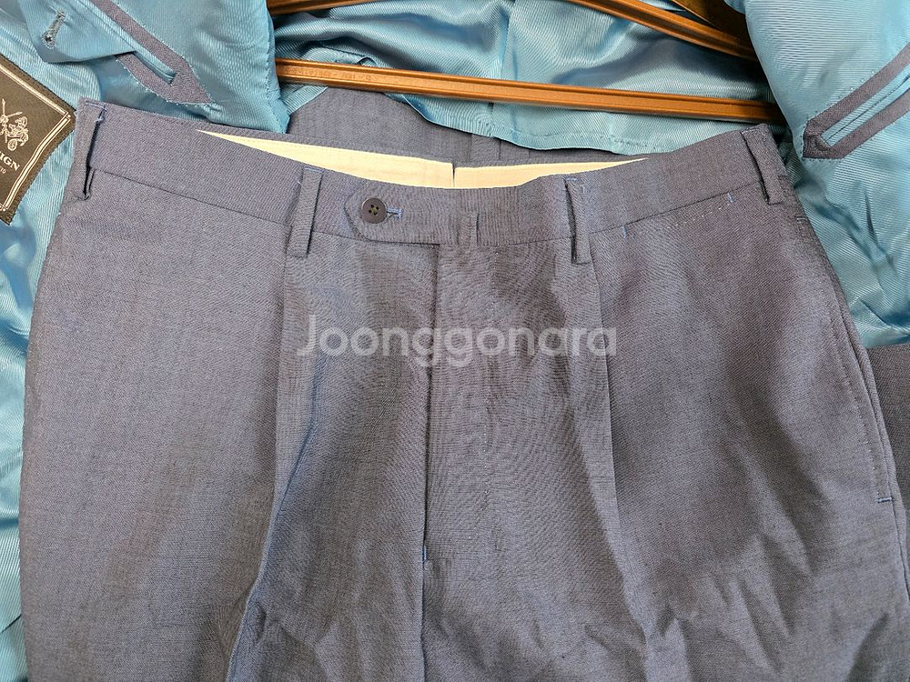 소버린 네이비 모헤어 수트--6