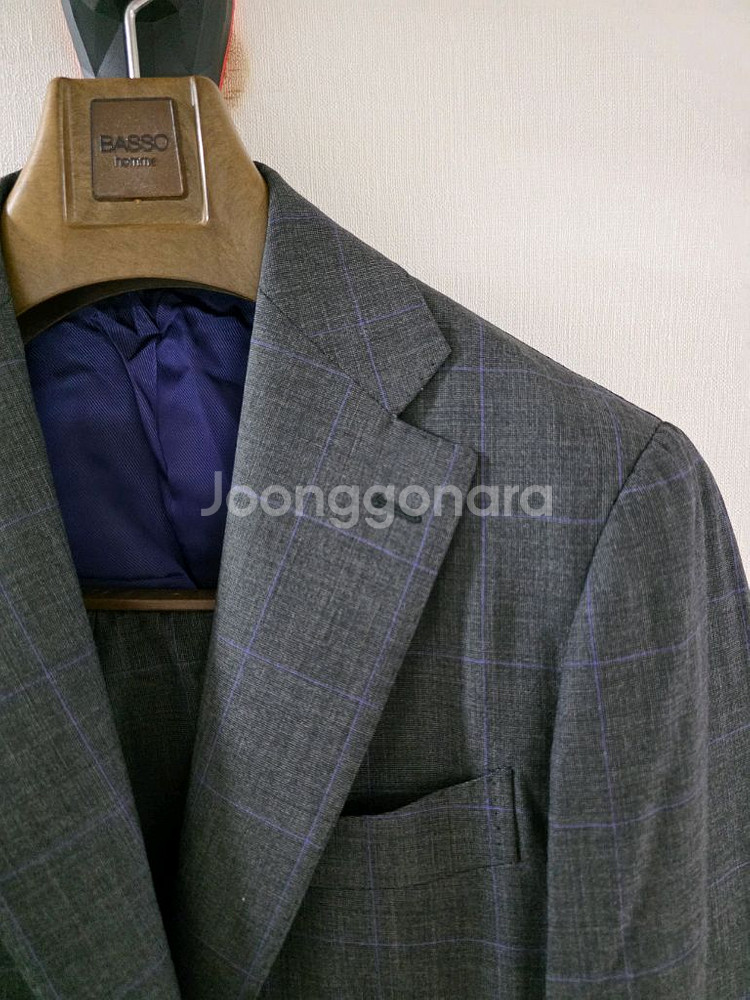 빔즈 브릴라 그레이 체크 수트--1