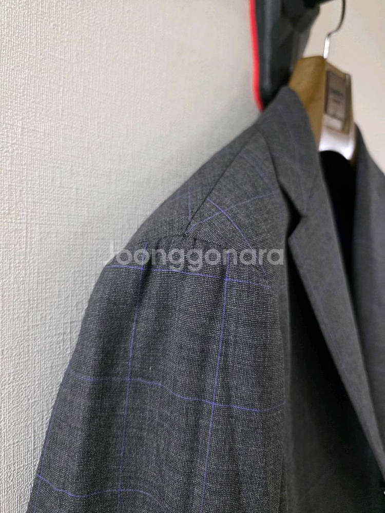 빔즈 브릴라 그레이 체크 수트--3