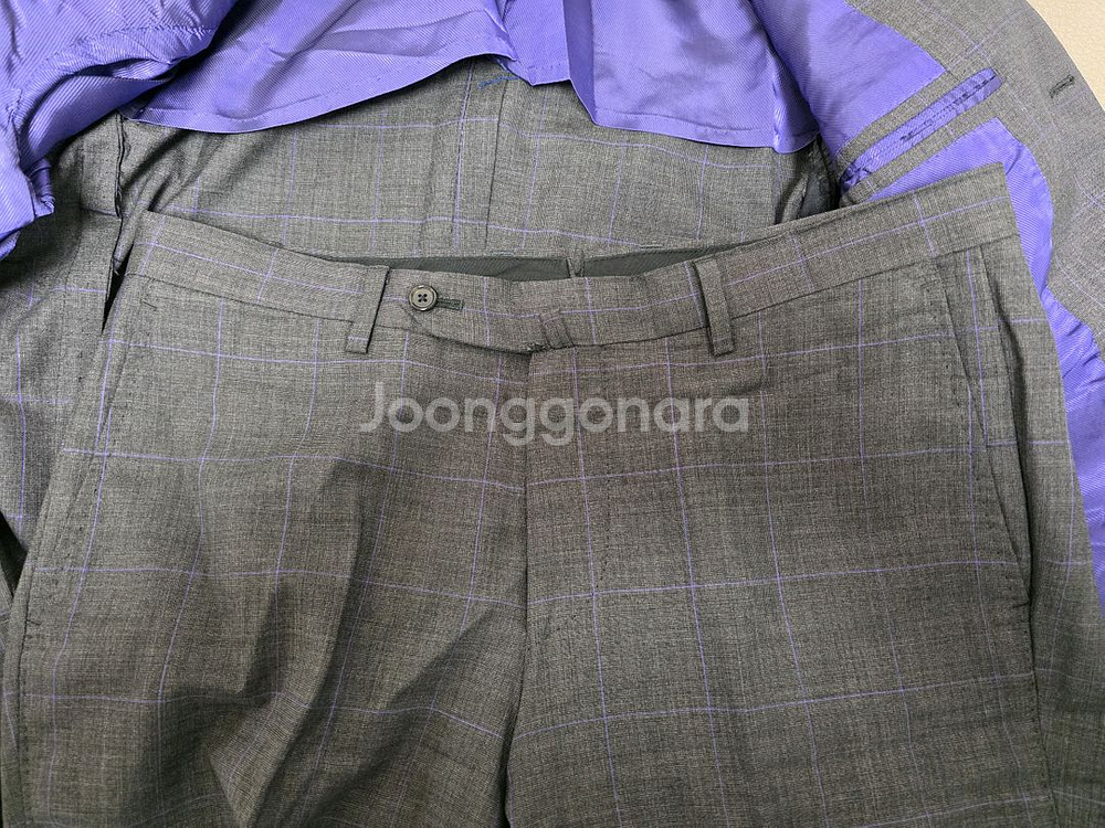 빔즈 브릴라 그레이 체크 수트--6