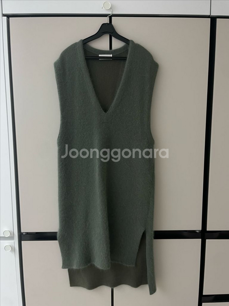 조끼 니트 롱 원피스--0