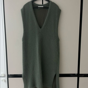 조끼 니트 롱 원피스