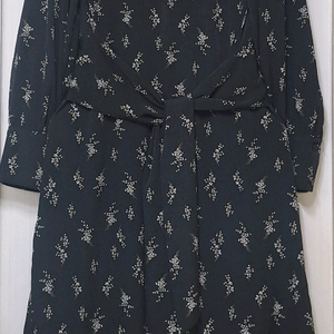 블랙허리끈원피스