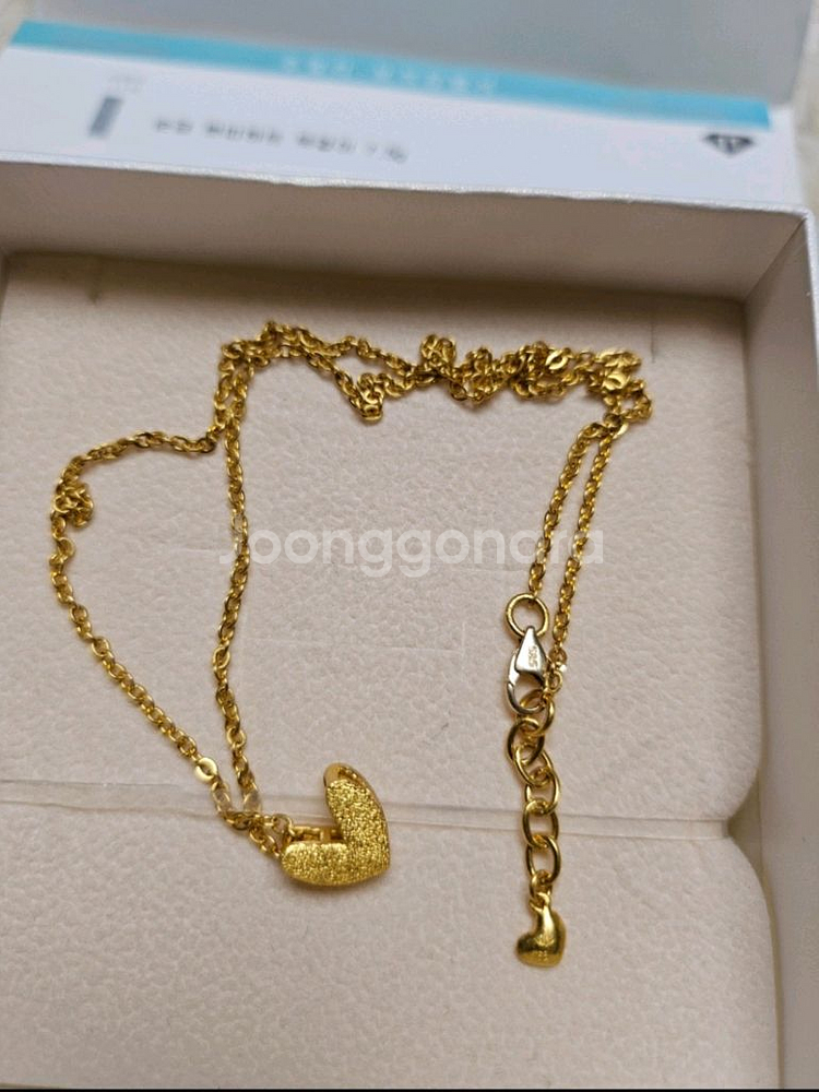 순금 쁘티 하트 목걸이 7.5g--0