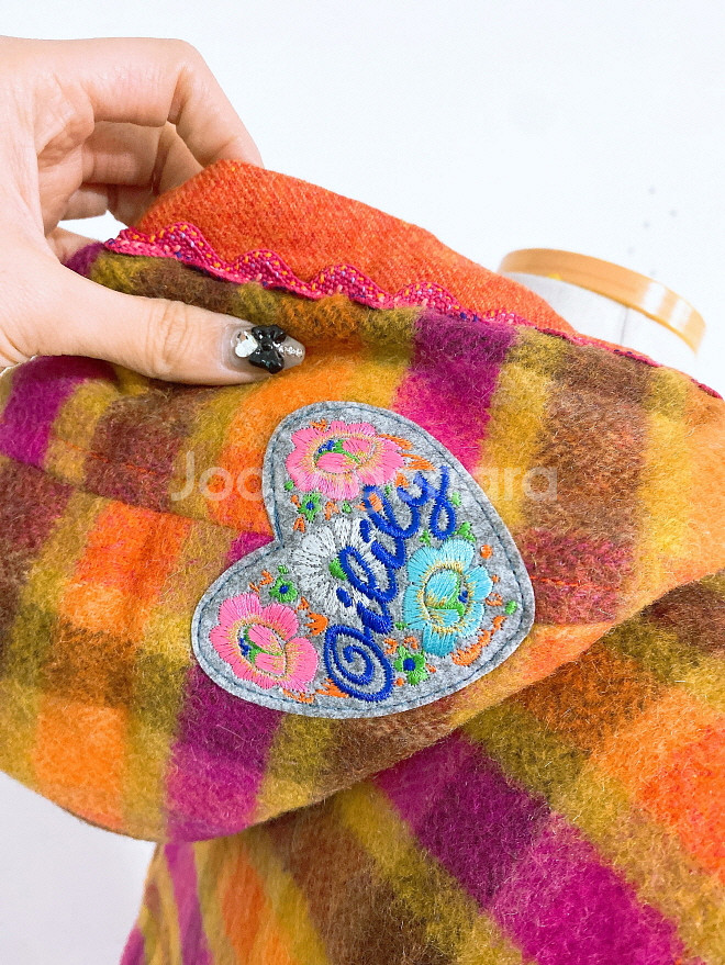 (정품)오일릴리체크후드떡볶이모직코트(여성용105)--4