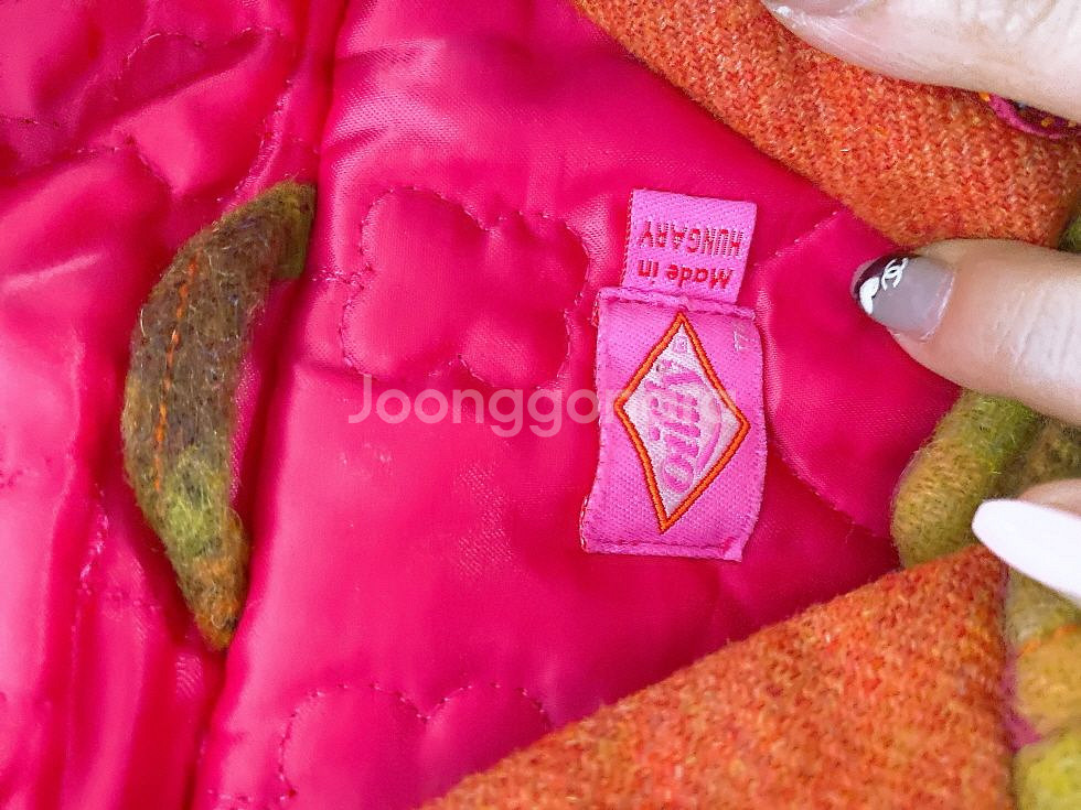 (정품)오일릴리체크후드떡볶이모직코트(여성용105)--7