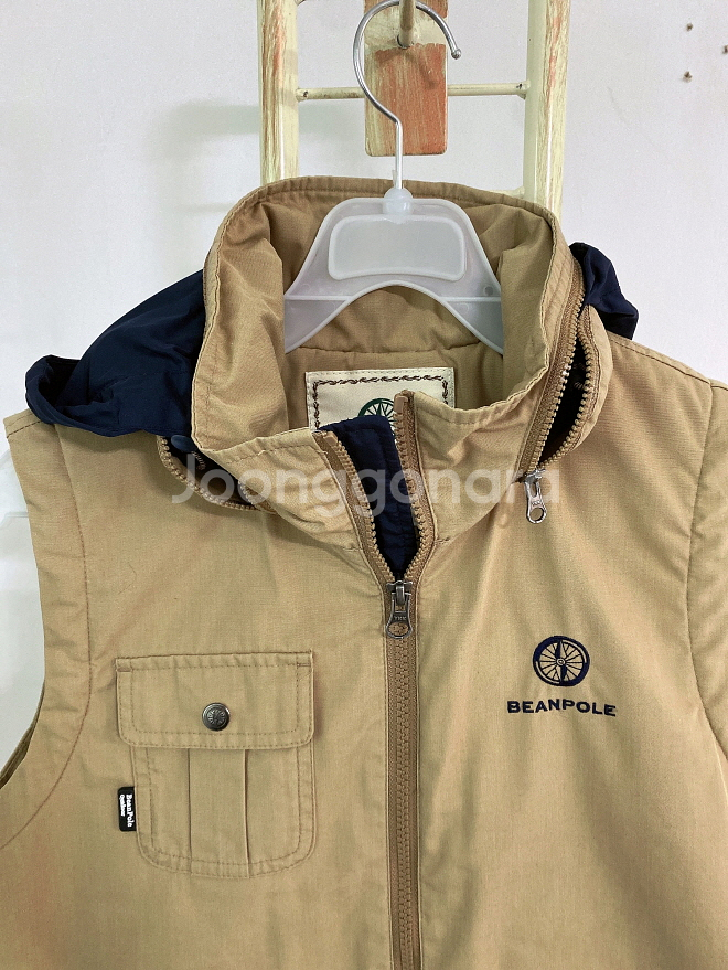 (여성90)빈폴아웃도어기모후드조끼--1