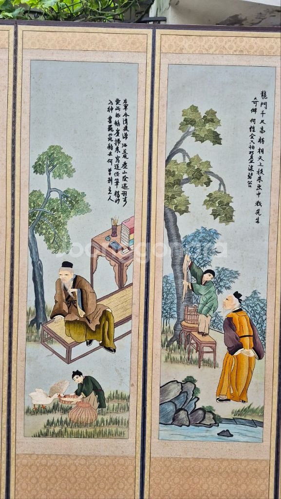 고급 자수8폭병풍--4