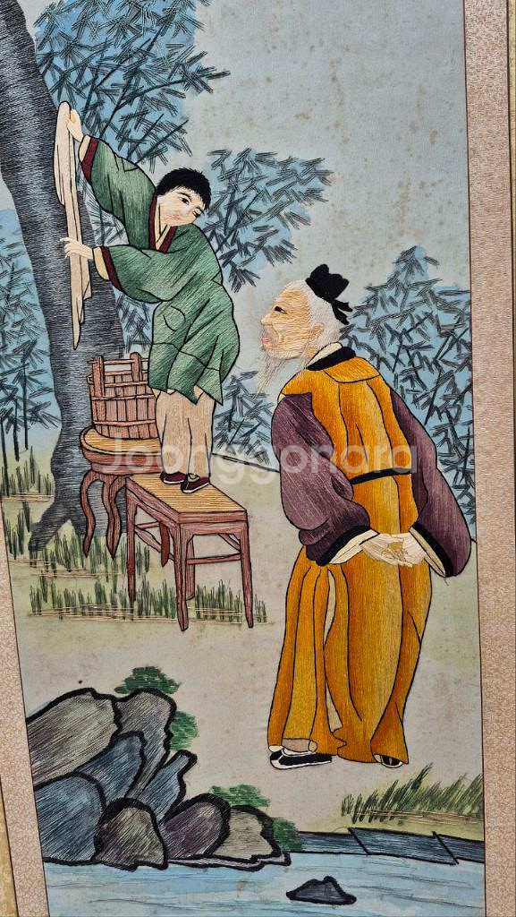 고급 자수8폭병풍--6