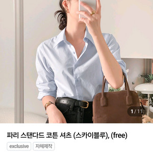 사색 파리 스탠다드 코튼 셔츠