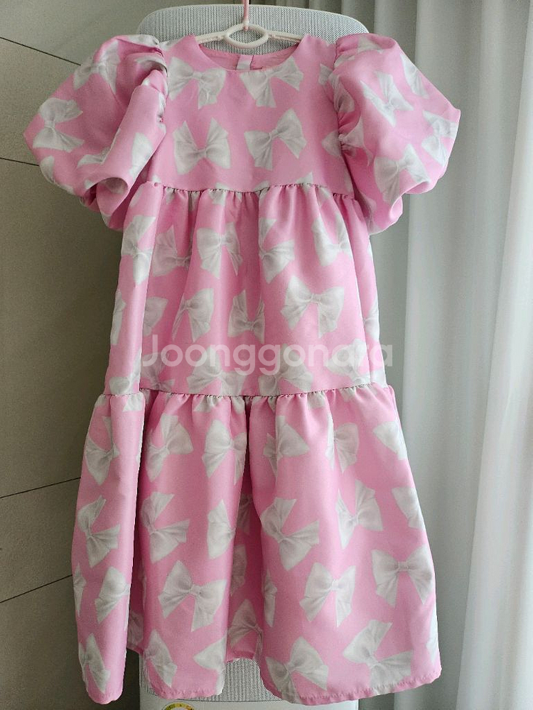 키앙 리본원피스 핑크 L--0