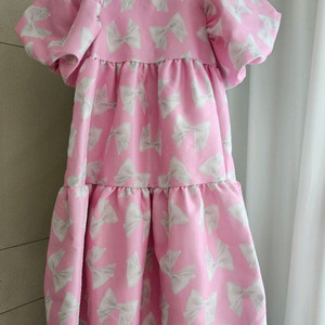 키앙 리본원피스 핑크 L