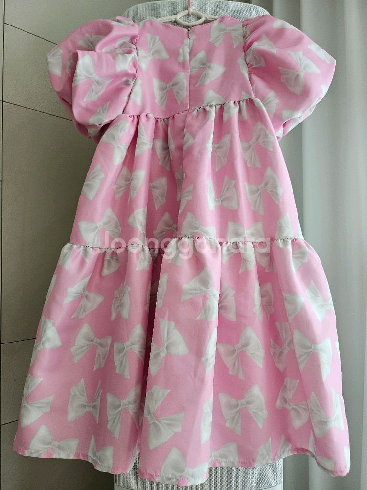 키앙 리본원피스 핑크 L--1