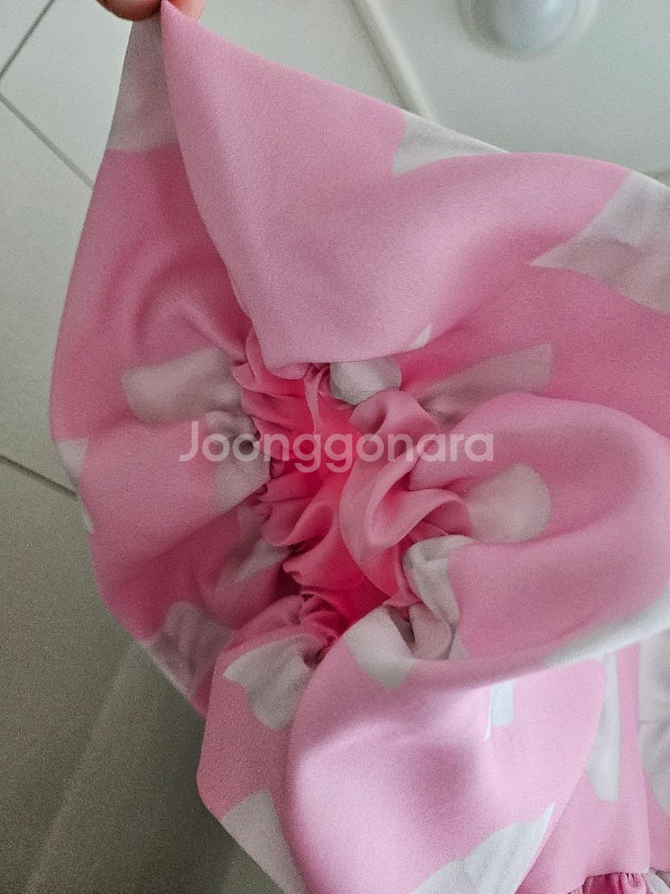 키앙 리본원피스 핑크 L--4