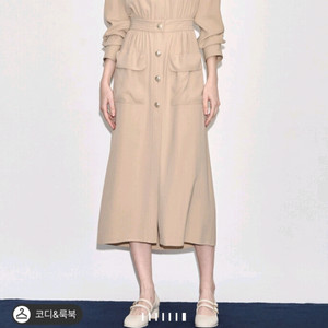 새상품 한섬 타임 23FW 드레이프 원피스