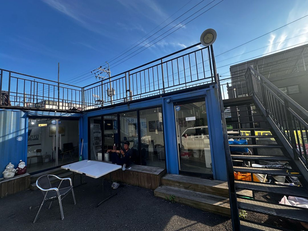 테라스있는 컨테이너 사무실 두동 판매합니다.--1