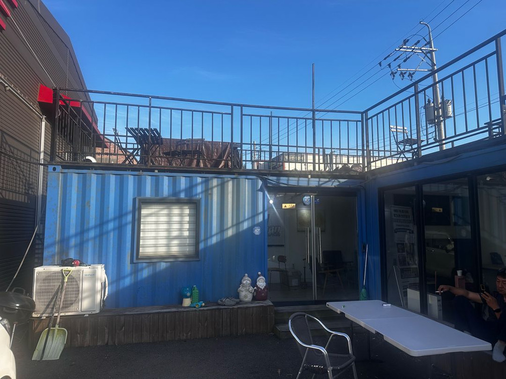 테라스있는 컨테이너 사무실 두동 판매합니다.--2