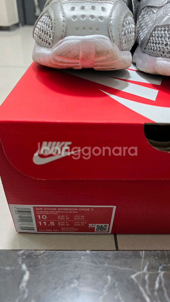 (280)나이키 에어 줌 스피리돈 케이지 2 메탈실버--1