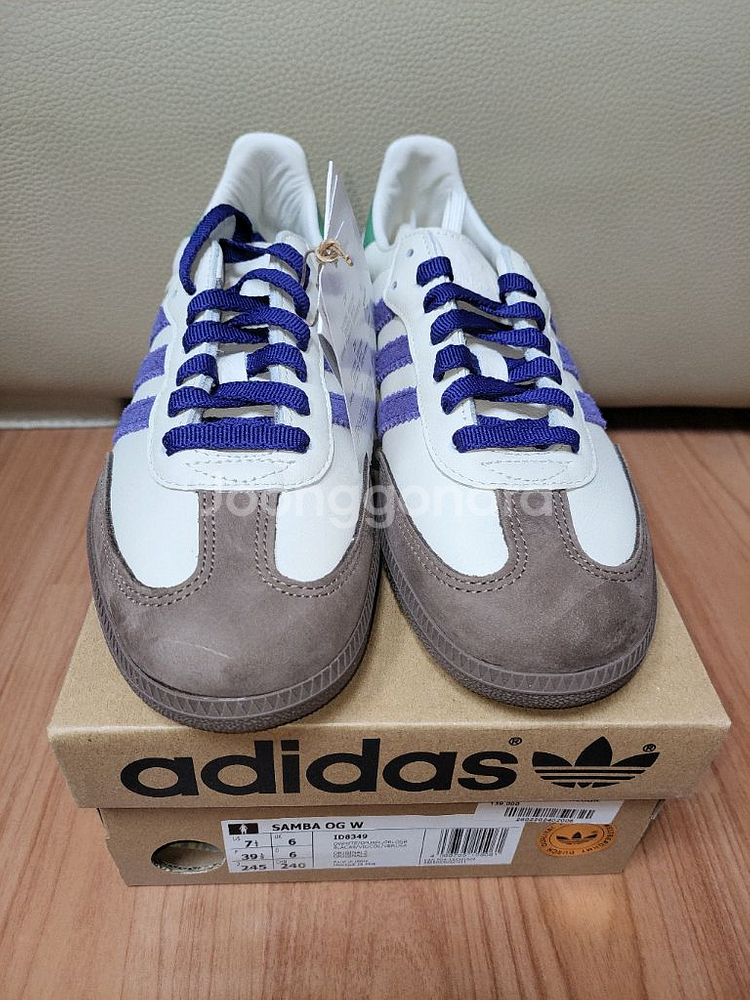 W아디다스삼바OG오프화이트컬리지에이트퍼플(225)--0