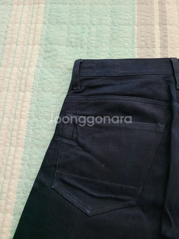 지스타로우 3301 스트레이트 인디고 블루진--14