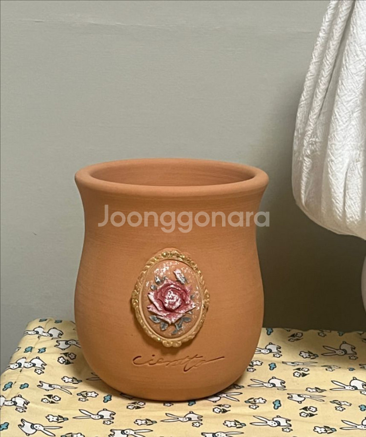 빈티지 브로치팟 토분 화분--0