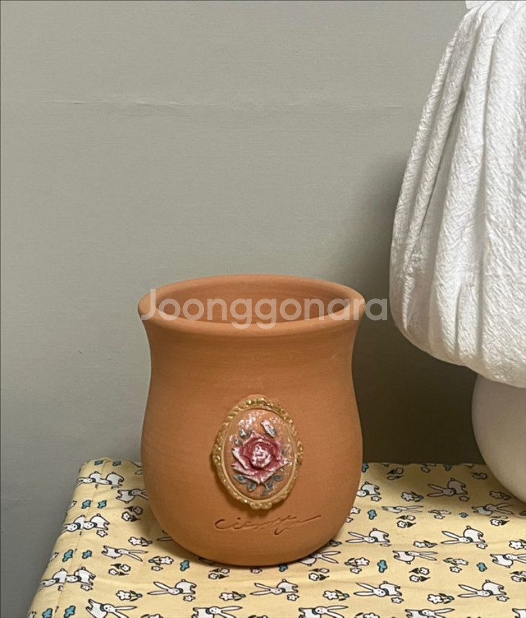 빈티지 브로치팟 토분 화분--1