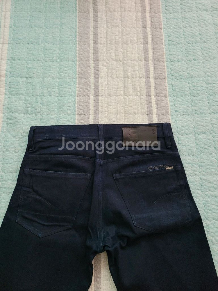 지스타로우 3301 스트레이트 인디고 블루진--5