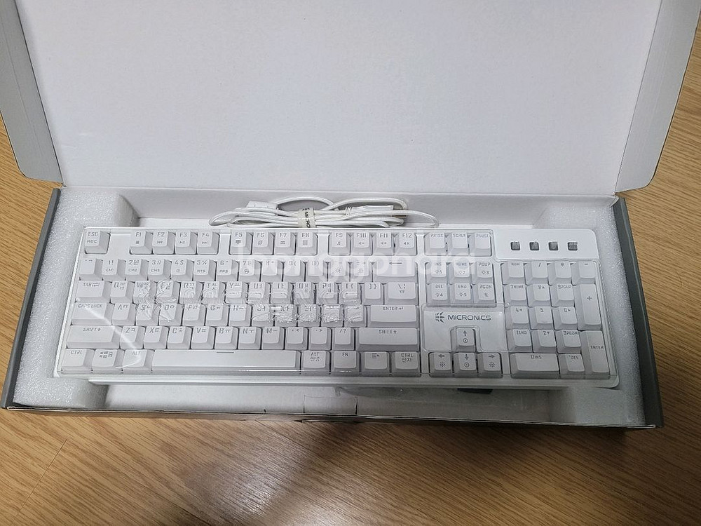 마이크로닉스 키보드 EX580L 갈축 팝니다--1