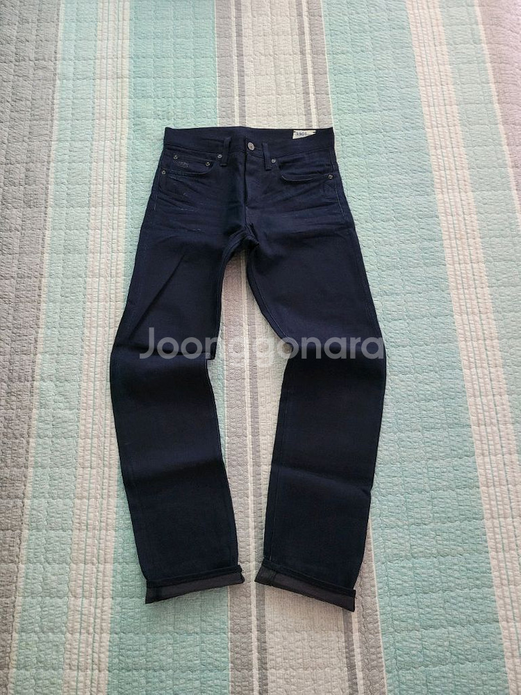 지스타로우 Gstarraw 3301스트레이트 인디고블루--0