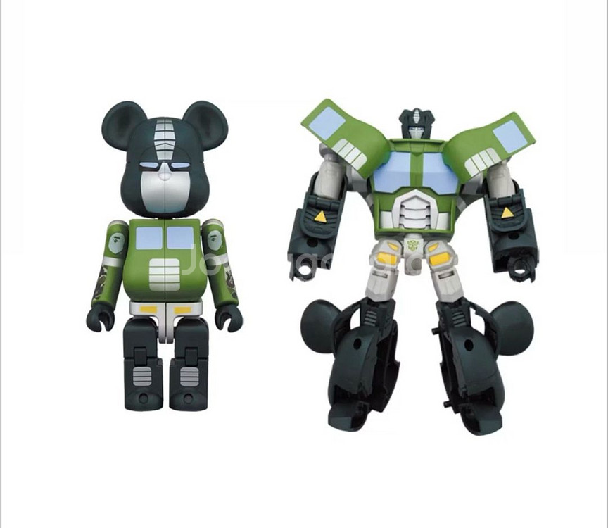 트랜스포머 옵티머스프라임X베이프 그린 베어브릭 200%--0