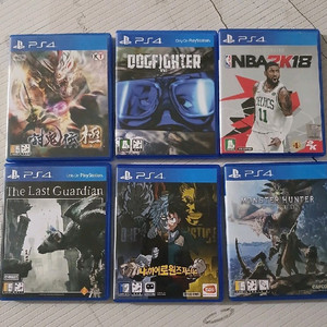 PS4 게임 모음 (6개) 일괄 팝니다!