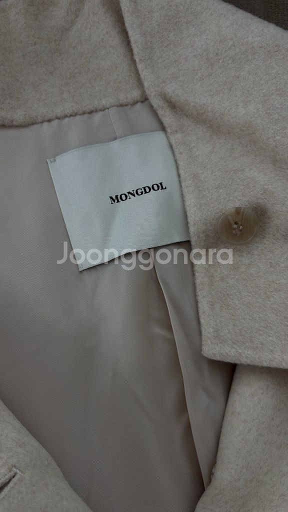 몽돌 캐시미어 울 핸드메이드 하이넥 크롭 오트밀--7