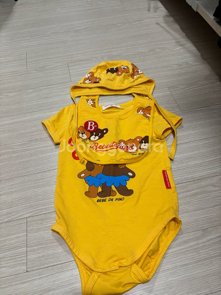 베베드피노 허니베어 바디수트 세트 90 반택포--7