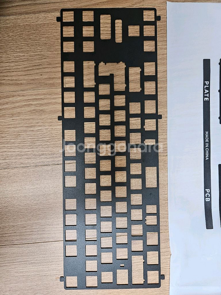 qk80 mk2 1.6 pcb 논플렉스컷 기판+ 보강판--0
