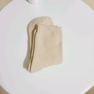 여성 양말 1켤레 (새상품) 가을 겨울 베이지 따뜻한