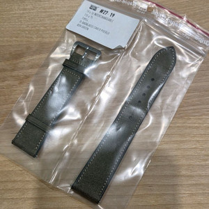 노스타임 19mm 가죽스트랩 푸에블로 애쉬 그린