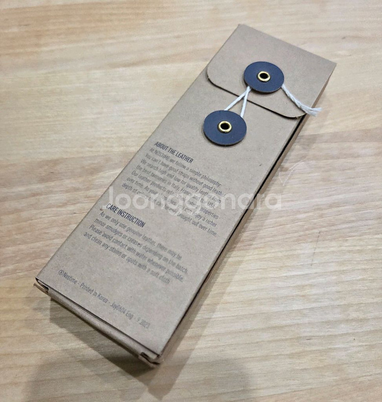 노스타임 19mm 가죽스트랩 푸에블로 애쉬 그린--4