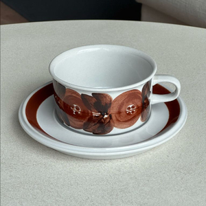 [빈티지] 아라비아 핀란드 로즈마린 티컵 A