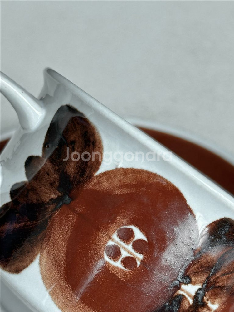 [빈티지] 아라비아 핀란드 로즈마린 티컵 A--3