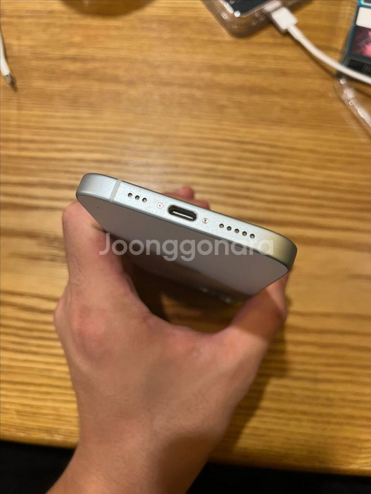 아이폰15 128G 블루--7