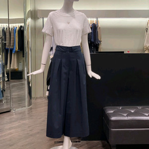 오즈세컨 플리츠 와이드팬츠