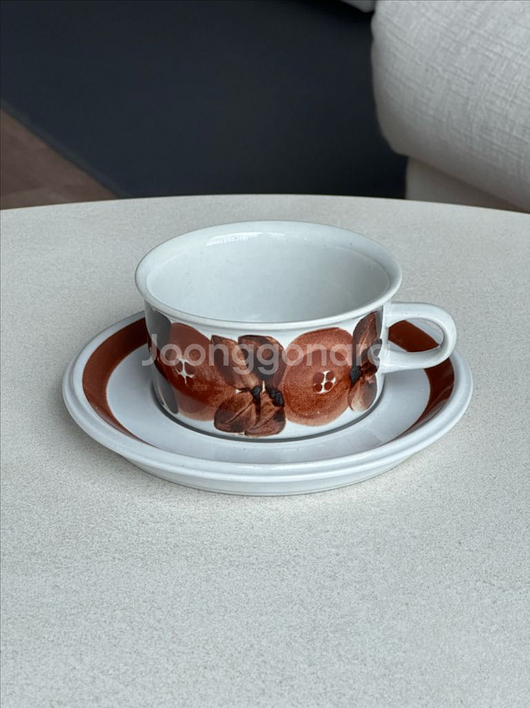 [빈티지] 아라비아 핀란드 로즈마린 티컵 B--0