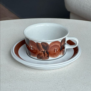 [빈티지] 아라비아 핀란드 로즈마린 티컵 B