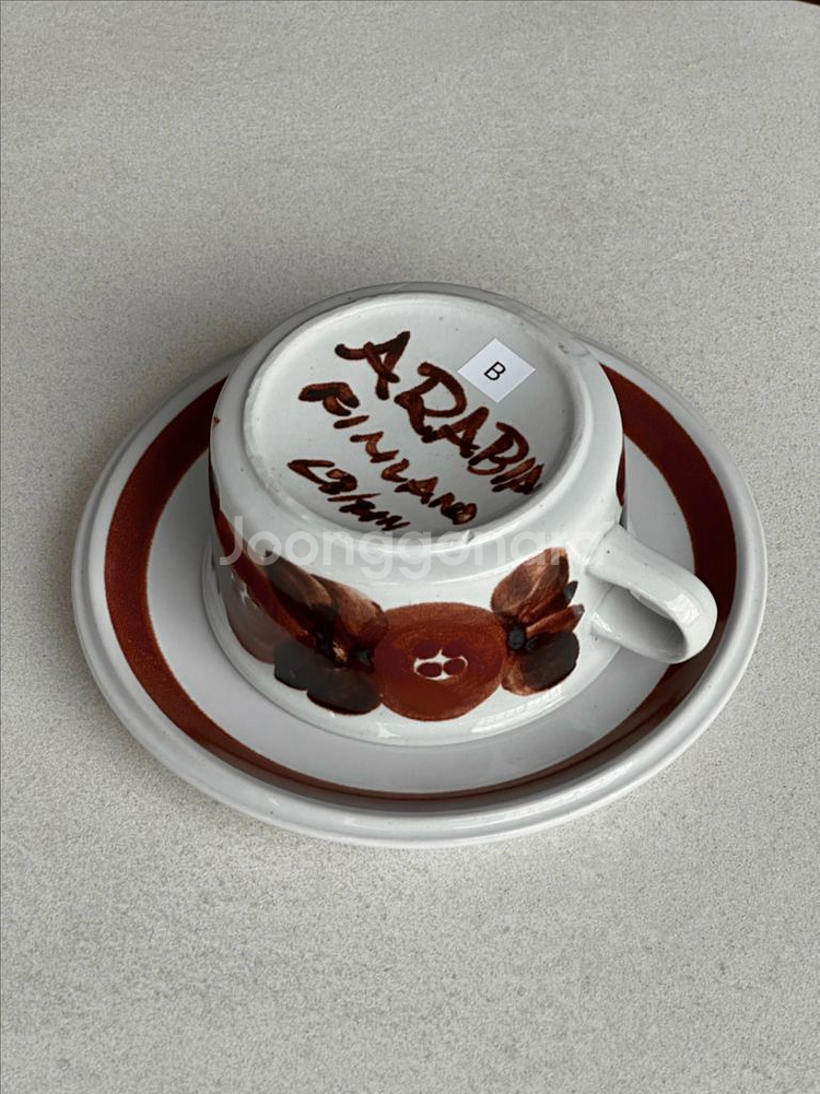 [빈티지] 아라비아 핀란드 로즈마린 티컵 B--6