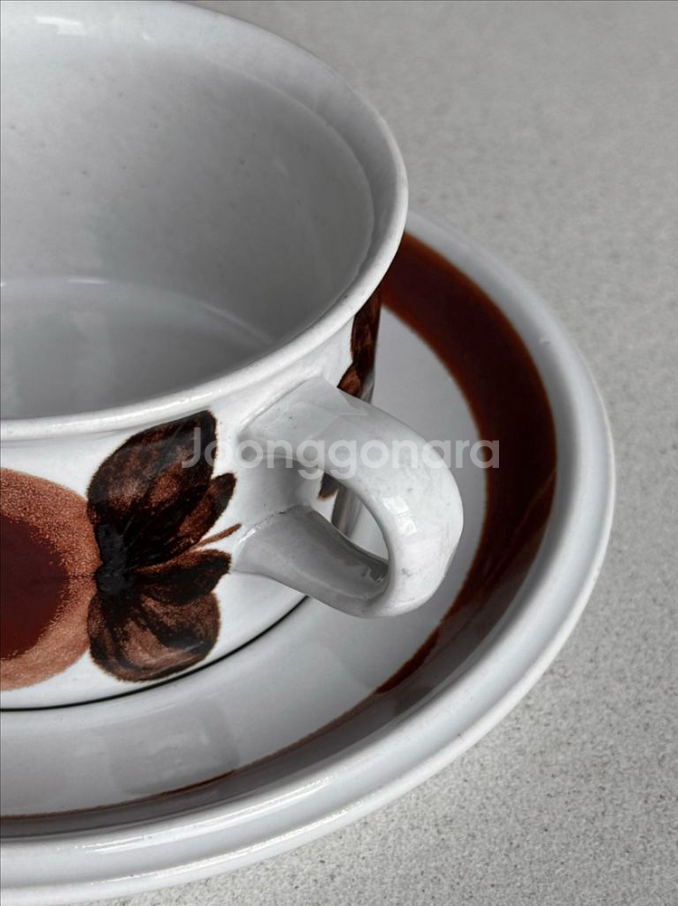 [빈티지] 아라비아 핀란드 로즈마린 티컵 C--1