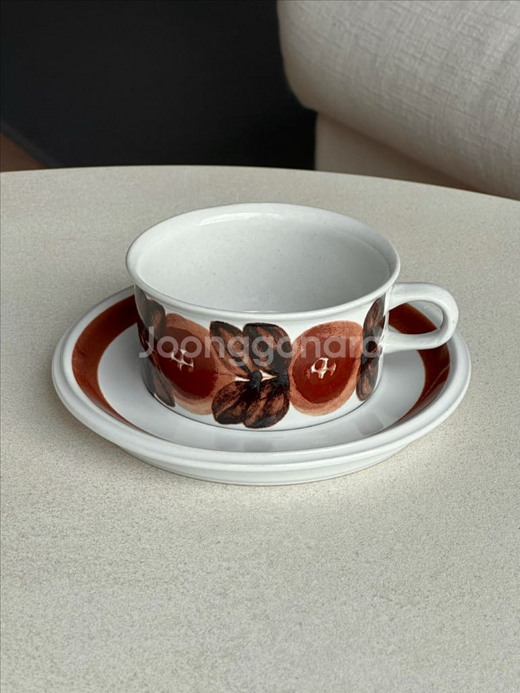 [빈티지] 아라비아 핀란드 로즈마린 티컵 C--0