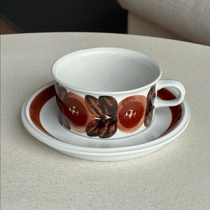 [빈티지] 아라비아 핀란드 로즈마린 티컵 C