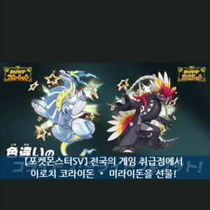 이로치 코라이돈 미라이돈 세트 코드
