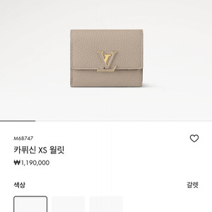 루이비통 카퓌신 xs 지갑